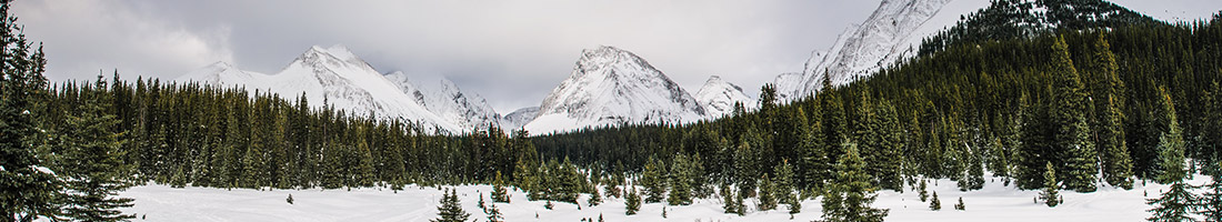 Rocky Mountains in Winter