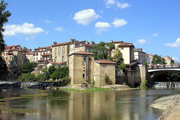The meeting of the Douze and Andou Rivers, Mont-de-Marsan