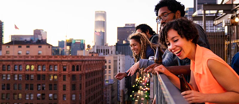 Rooftop View of Los Angeles
